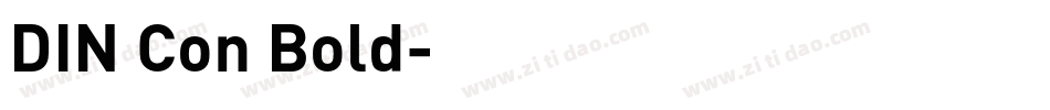 DIN Con Bold字体转换